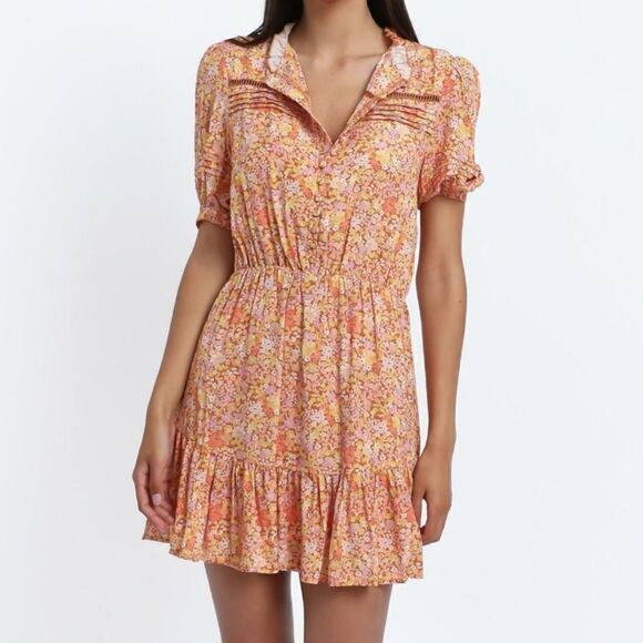 Showpo. Mahalia Mini Dress in Blushing Floral Size 6 - Picture 6 of 12